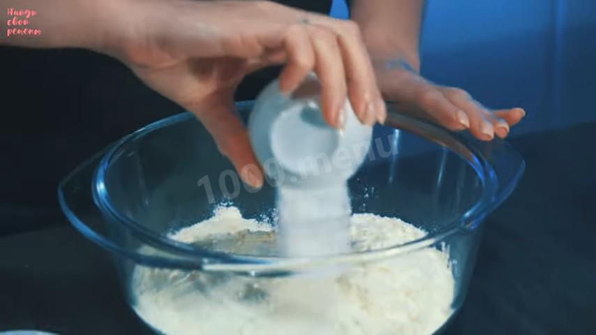 Шаг 4 приготовления Творожные рогалики с вареньем, сахаром и ванилью