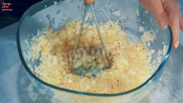 Шаг 10 приготовления Самса с  фаршем из баранины и говядины
