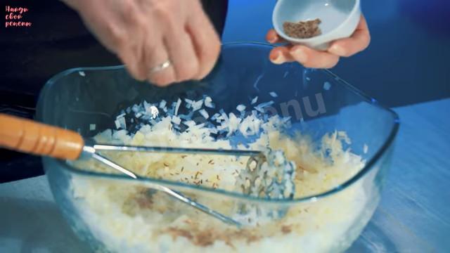 Шаг 9 приготовления Самса с  фаршем из баранины и говядины