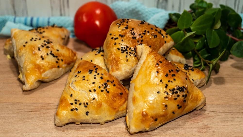 Обложка рецепта Самса с  фаршем из баранины и говядины