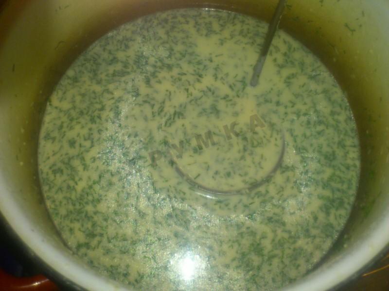 Шаг 1 приготовления Сырные блинчики с мясом
