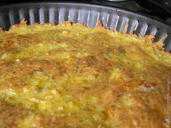 Шаг 6 приготовления Хачапури из тертого картофеля с сыром и чесноком
