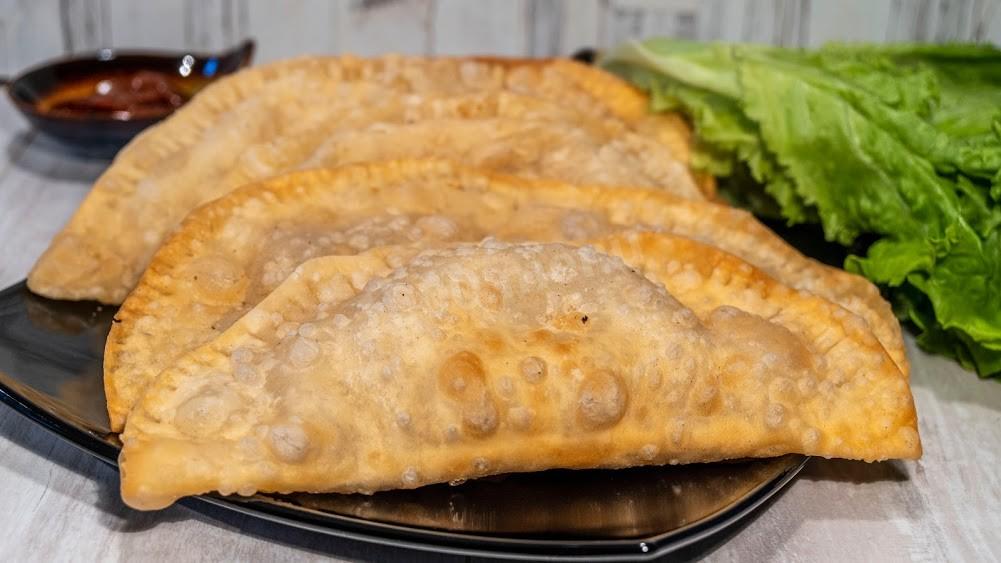 Шаг 22 приготовления Идеальные чебуреки с начинкой из мясного фарша