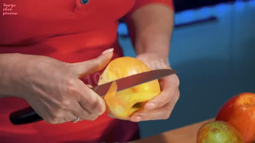 Шаг 2 приготовления Блинный пирог с начинкой из фруктов