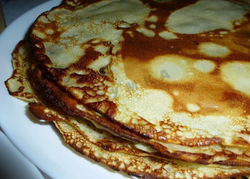 Шаг 12 приготовления Блинчики на молоке с мясом