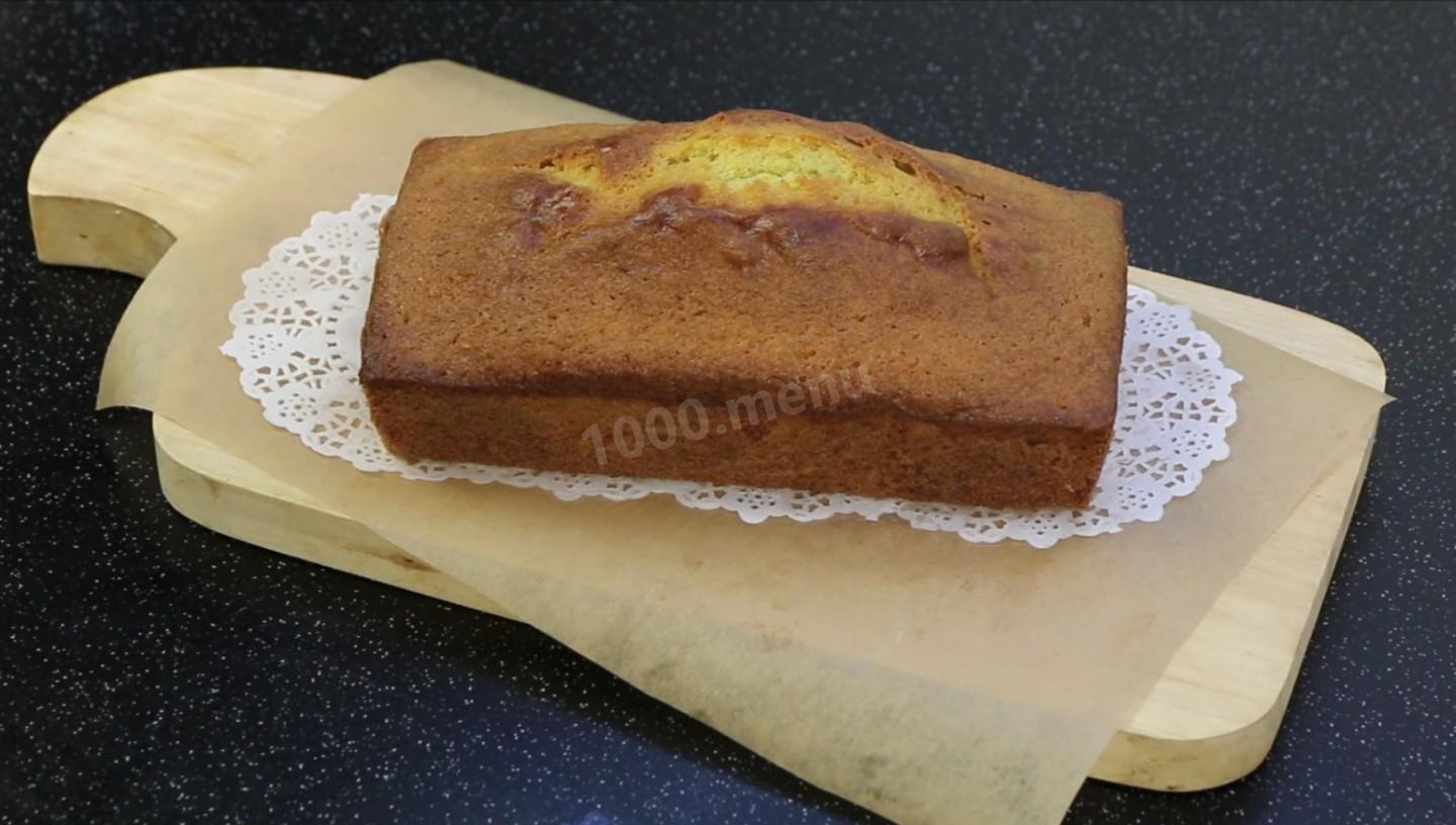 Шаг 11 приготовления Апельсиновый кекс с глазурью