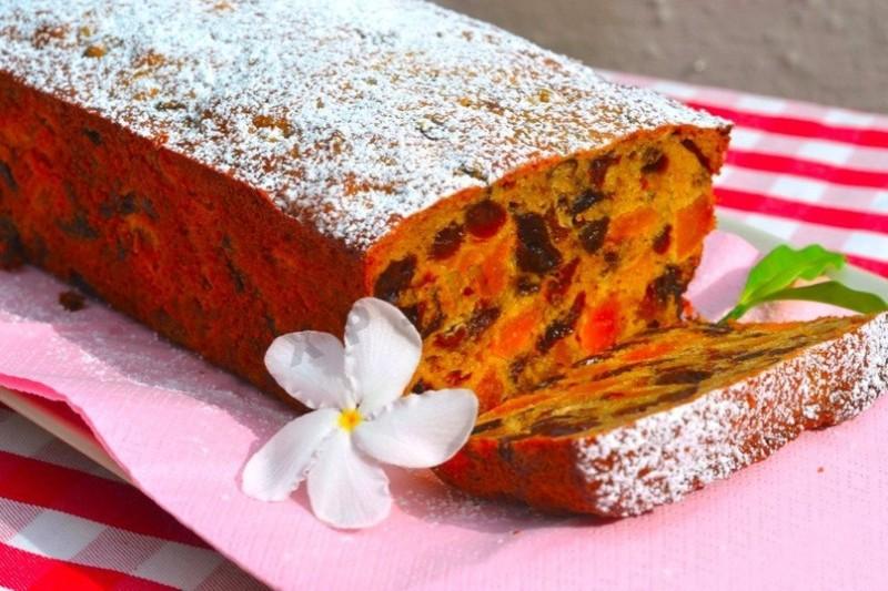 Обложка рецепта английский кекс лимонный