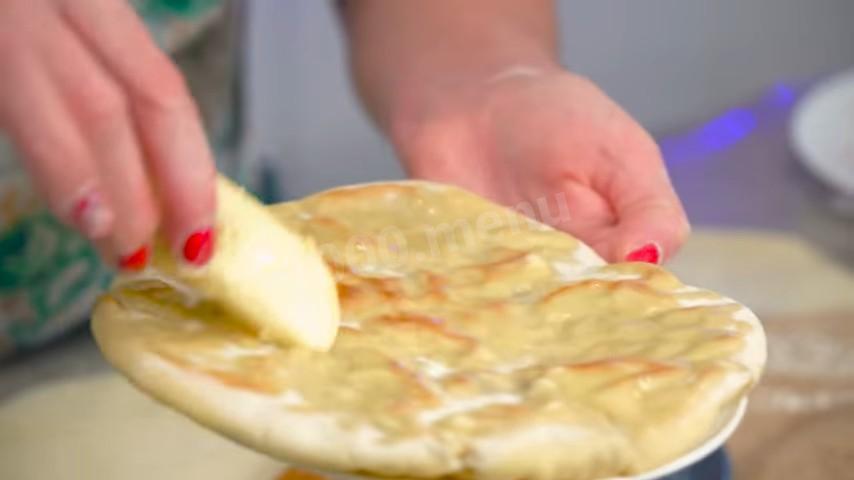 Шаг 16 приготовления Кавказские хычины с говяжьим фаршем на кефире