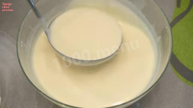 Шаг 12 приготовления Блины на молоке классические и яйцах