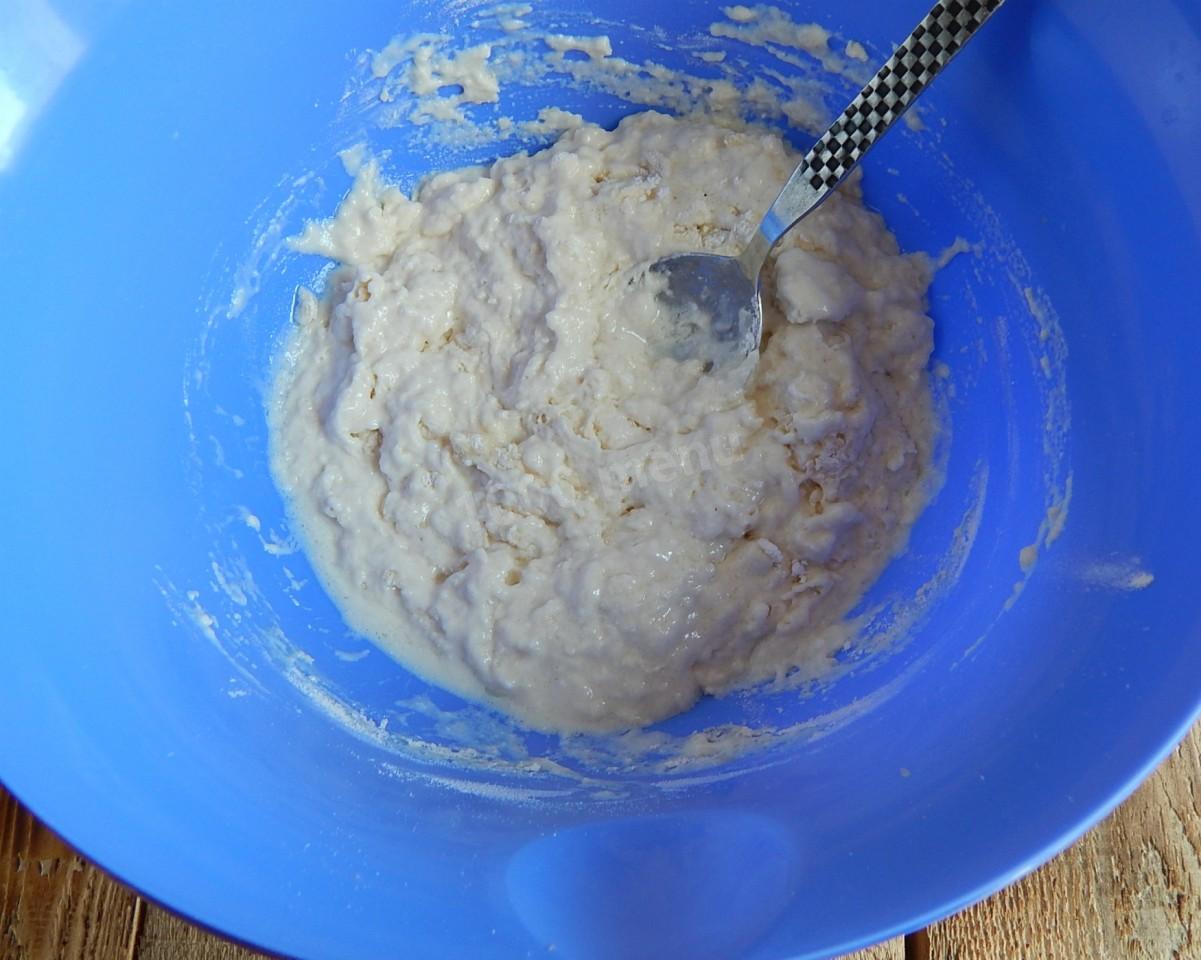 Шаг 4 приготовления Беляши на кефире на сковороде без дрожжей с мясом