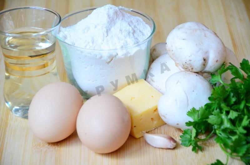 Шаг 1 приготовления Мадлен с шампиньонами