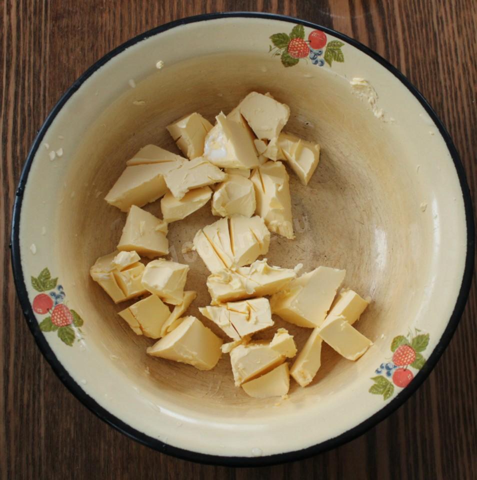 Шаг 1 приготовления Пирог с клюквой и яблоками