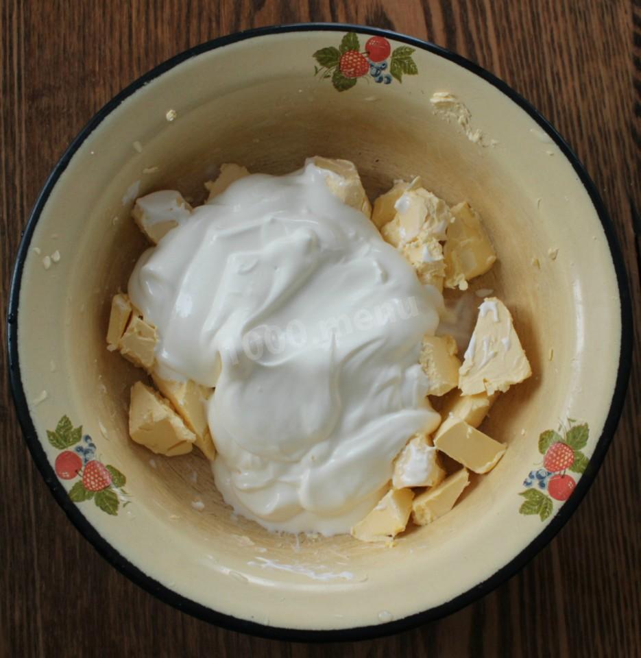 Шаг 2 приготовления Пирог с клюквой и яблоками