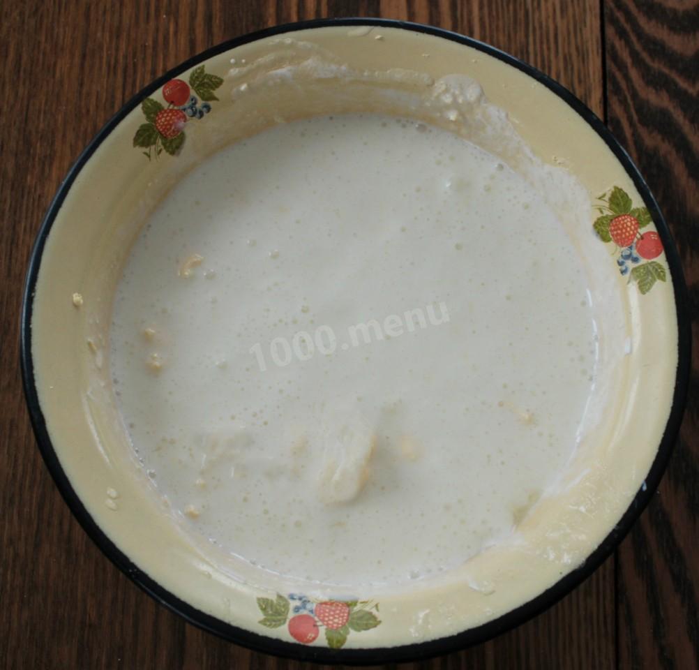 Шаг 4 приготовления Пирог с клюквой и яблоками