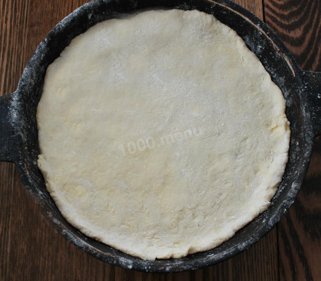 Шаг 8 приготовления Пирог с клюквой и яблоками