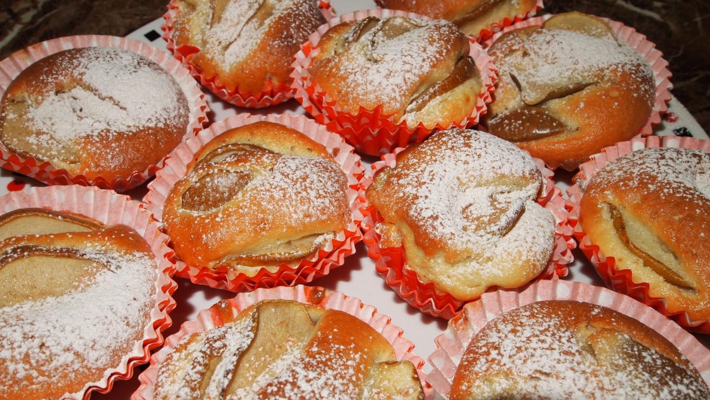 Обложка рецепта Кексы с грушами