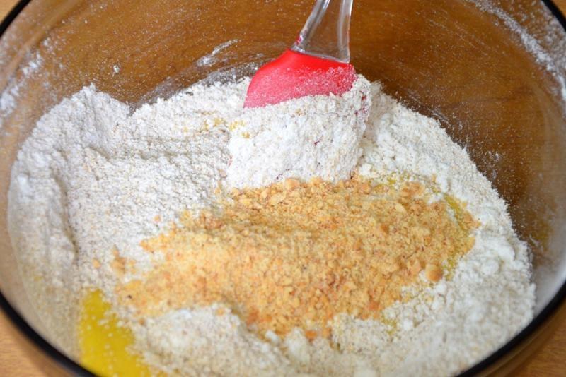 Шаг 7 приготовления Печенье Овсяное на сметане с медом и миндалем