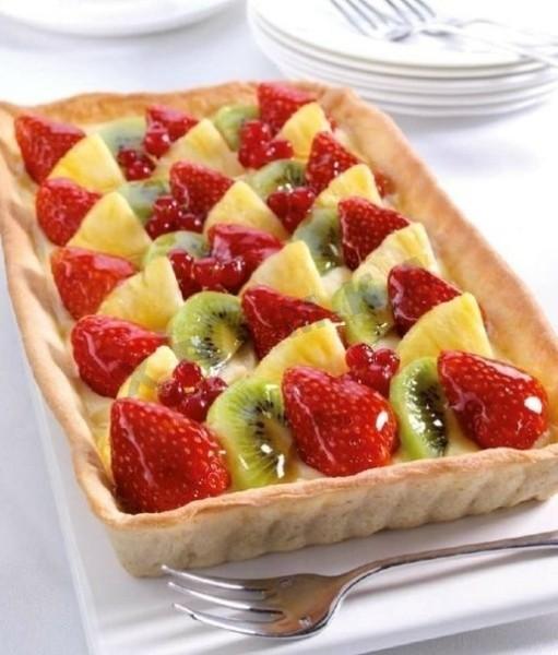 Обложка рецепта Классический фруктовый торт