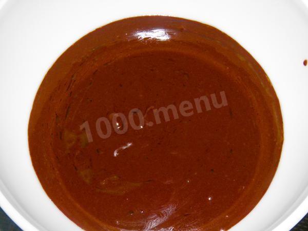 Шаг 6 приготовления Кекс с какао в микроволновке с молоком