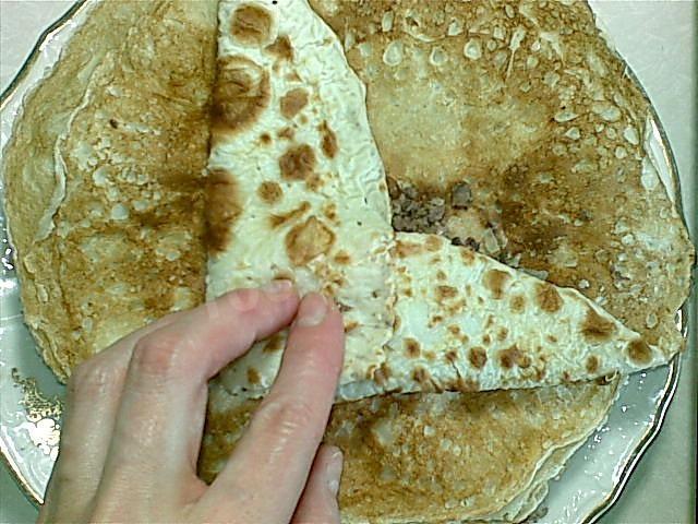 Шаг 16 приготовления Леопардики или тонкие пятнистые блинчики с телячьим лёгким