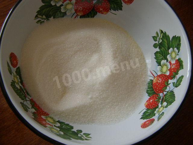 Шаг 3 приготовления Манник постный с ягодами на растительном масле