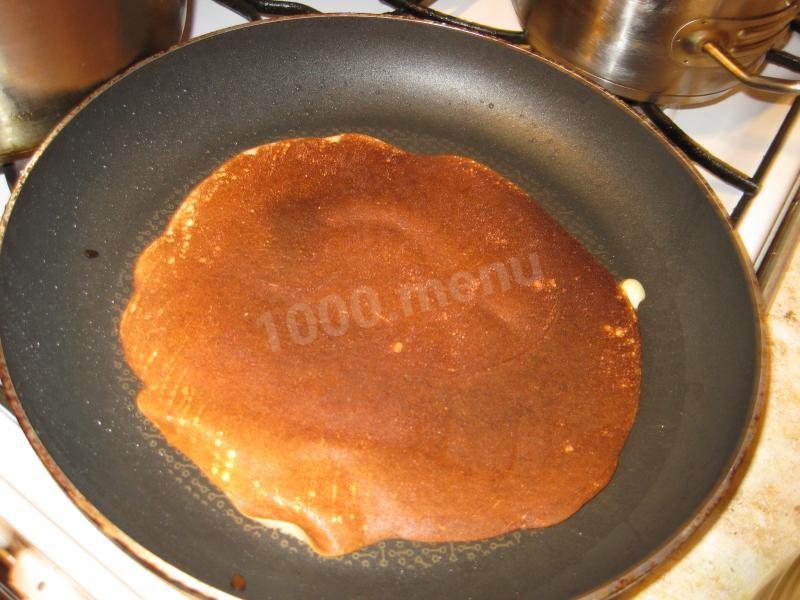 Шаг 12 приготовления Блины из пшеничной и кукурузной муки