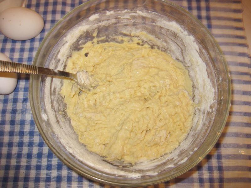 Шаг 5 приготовления Блины из пшеничной и кукурузной муки