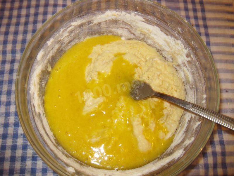 Шаг 7 приготовления Блины из пшеничной и кукурузной муки