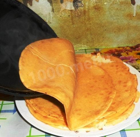 Шаг 3 приготовления Закусочные мешочки из блинов с разными несладкими начинками
