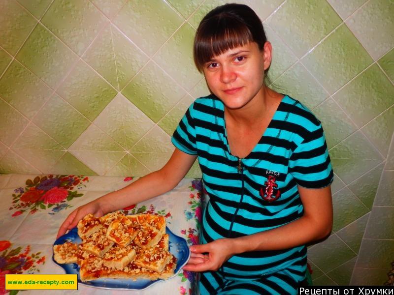 Шаг 13 приготовления Печенье на маргарине с повидлом и грецкими орехами