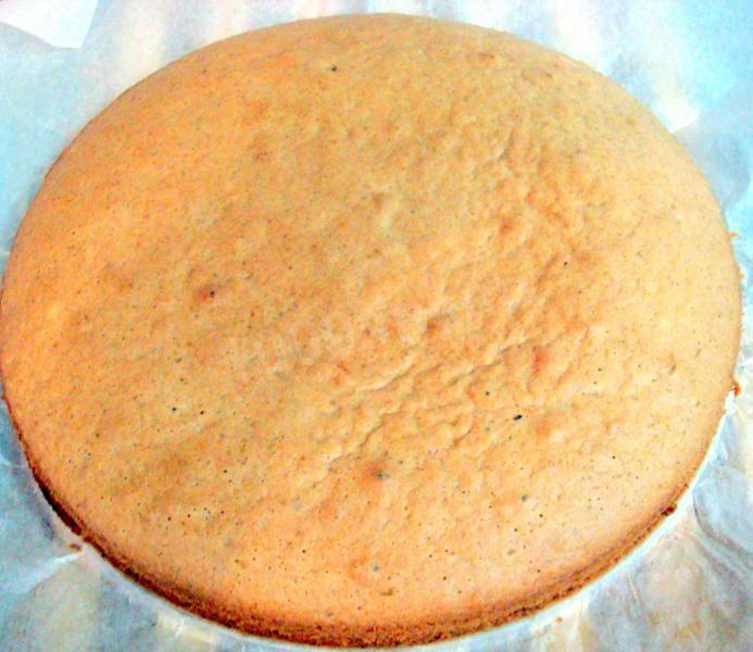 Шаг 6 приготовления Ореховый торт с шоколадным заварным кремом