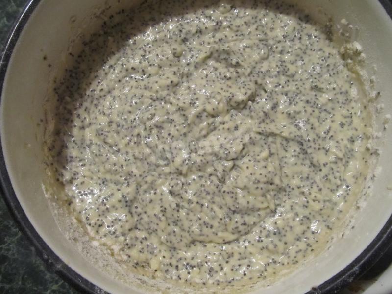 Шаг 4 приготовления Торт с маком и кокосовой стружкой