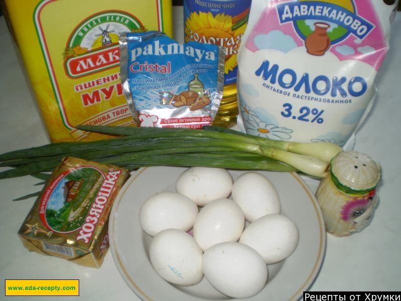 Шаг 1 приготовления Пирожки дрожжевые жареные с яично-луковой начинкой