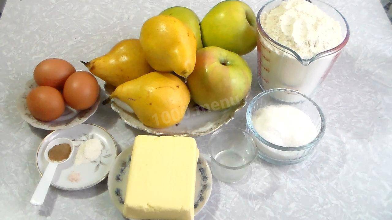 Шаг 1 приготовления Нежный фруктовый пирог с меренгой