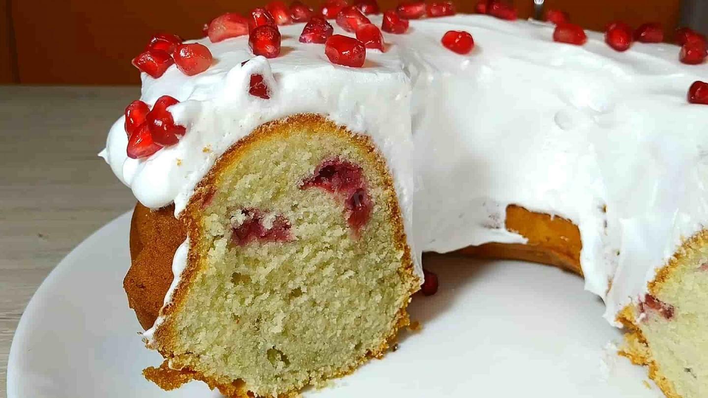 Шаг 9 приготовления Рождественский кекс с вишней и лимонами