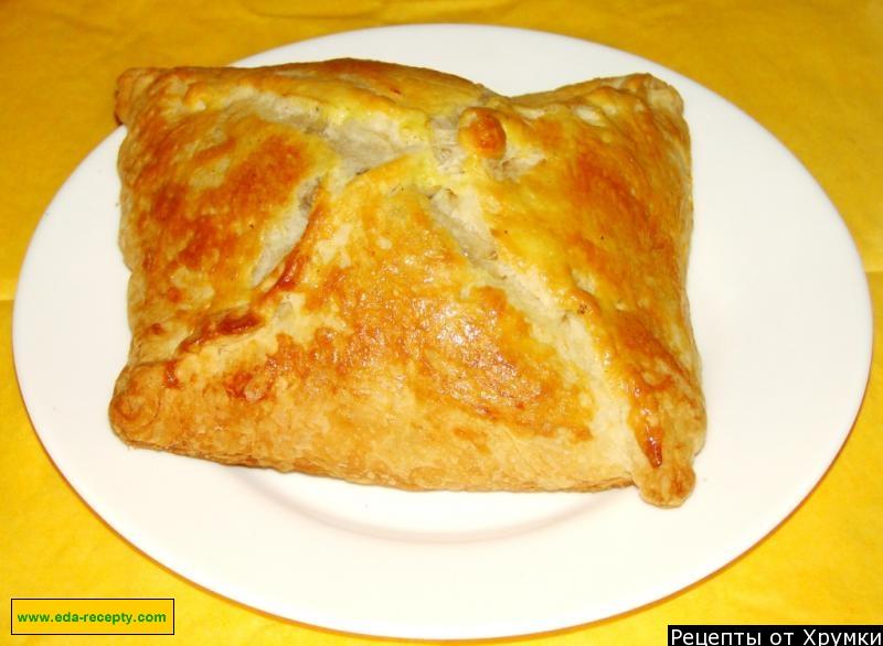 Обложка рецепта Греческий слоеный пирог с мясом Шумуш