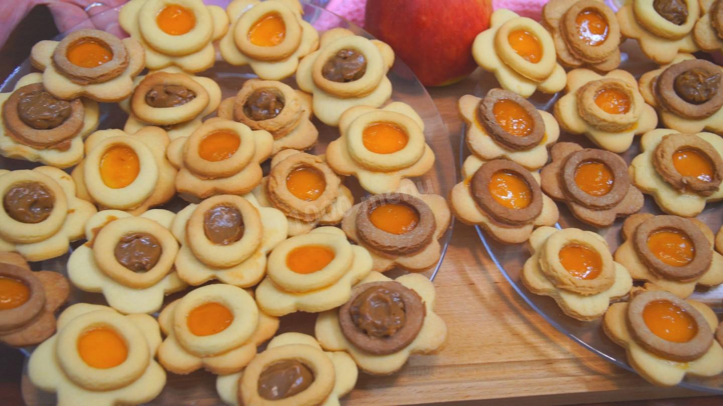 Шаг 20 приготовления Двойное песочное печенье с вареньем