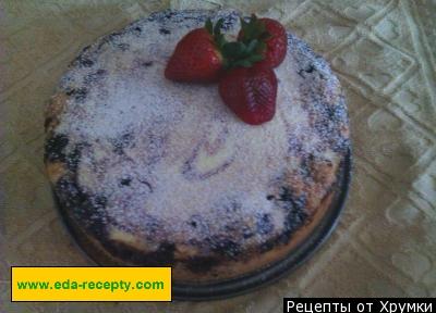 Шаг 5 приготовления Черничный чизкейк
