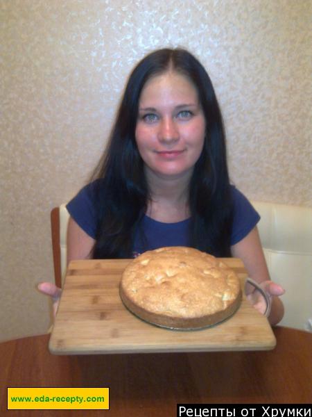 Шаг 8 приготовления Пирог простой Мандаринка