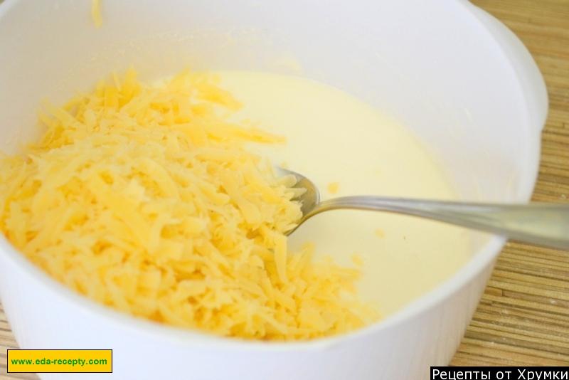 Шаг 7 приготовления Пирог из готового теста с брокколи и курицей в йогурте
