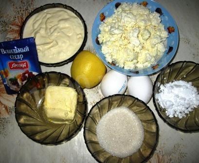Шаг 1 приготовления Сырный бисквит