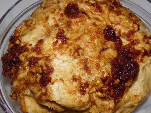 Шаг 11 приготовления Витой пирог булка
