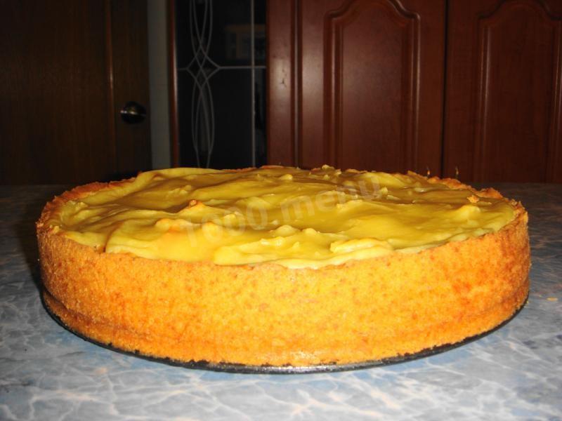 Шаг 26 приготовления Пирог с хурмой и яблоками