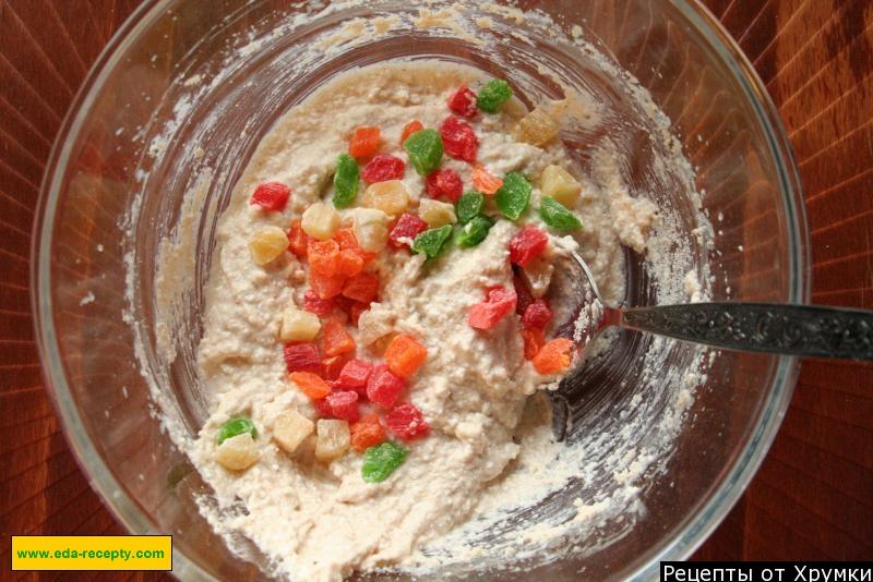 Шаг 7 приготовления Пышные сырники с манкой, курагой, изюмом и творогом