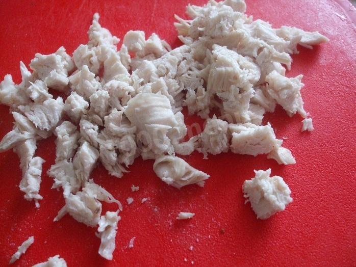 Шаг 4 приготовления Пирог курник с картошкой из готового слоеного теста