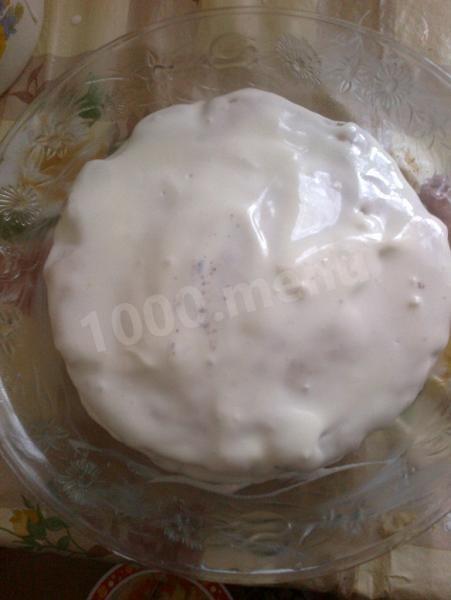 Шаг 12 приготовления Сметанник на маргарине