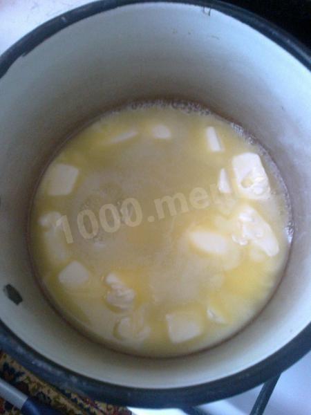 Шаг 2 приготовления Сметанник на маргарине