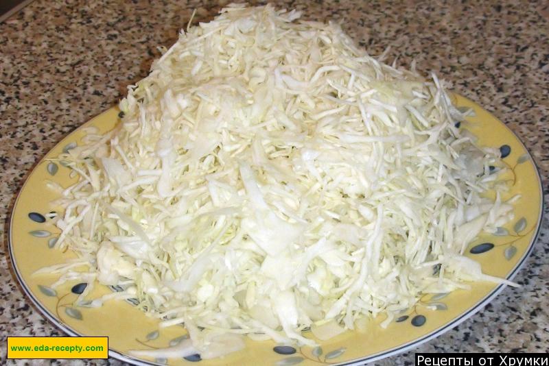 Шаг 2 приготовления Оладьи на молоке и капусте