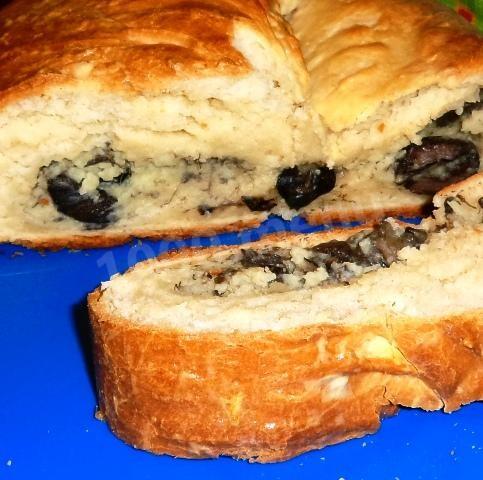 Обложка рецепта Кулебяка с грибами