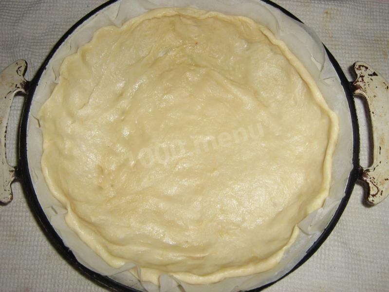 Шаг 11 приготовления Пирог курино грибной